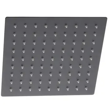 Стельова лійка для душу Mixxus SH-06.SUS-20×20 ммcm з нержавіючої сталі SUS304, чорна матова (MI6149)