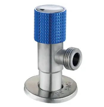 Кран для подключения сантехприборов MIXXUS VAL-08-1/2x1/2 из нерж. стали SUS304 (Цвет синий) (MI6216)