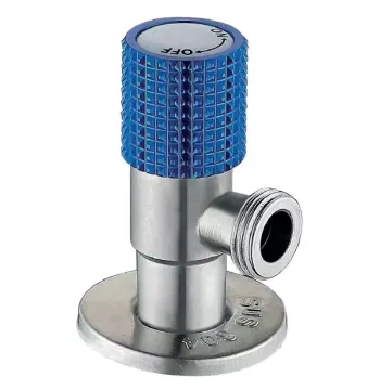 Кран для подключения сантехприборов MIXXUS VAL-10-1/2x3/4 из нерж. стали SUS304 (Цвет синий) (MI6218)