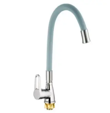 Змішувач для кухні MIXXUS SOP4-045 Reflector Gray з гнучким силіконовим виливом (MI6489)