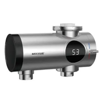 Водонагрівач 3,3 kW проточний MIXXUS Electra 770-E CHROME з індик. темп., з кріпленням на вилив (MI6511)