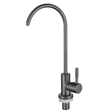 Кран для питної води MIXXUS MONO-07.SUS FILTER GRAPHITE з нерж. сталі SUS304 (Колір графіт) (MI6562)