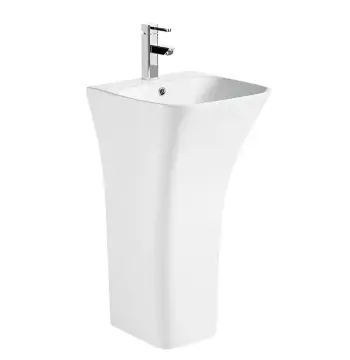 Раковина моноблок MIXXUS BEVEL-1101 450х435х830mm (отвір під змішувач, перелив) (MI6697)