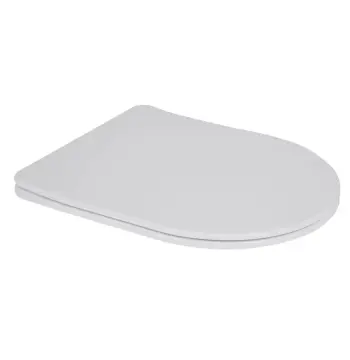 Сидіння-кришка для унітазу MIXXUS SEAT COVER BEVEL-2001 455х380х60mm дюропластове швидкознімне з мікроліфтом (MI6718)