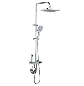 Душова колона зі змішувачем MIXXUS PREMIUM NEPTUNE 009-J латунна хромована з кнопковим перемиканням на 4 режими (MI6832)
