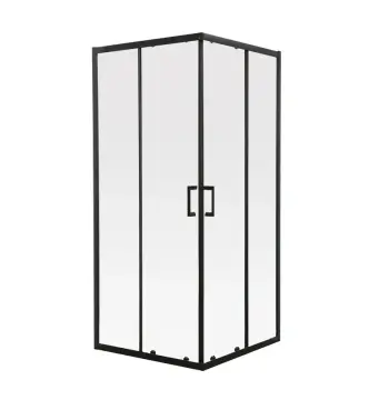 Душова кабіна без піддону Mixxus Premium DIVERSE SC02-90x90x195-TR Black прозоре скло 5мм (MI6862)