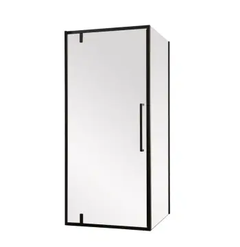 Душова кабіна без піддону Mixxus Premium BEVEL SC01-90x90x195-TR Black прозоре скло 6мм (MI6864)