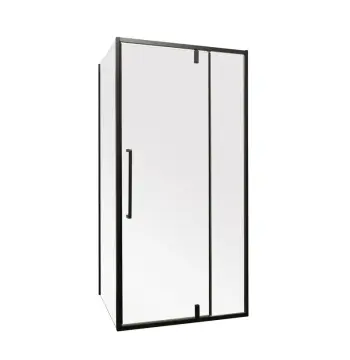 Душова кабіна без піддону Mixxus Premium BEVEL SC01-100x80x195-TR Black прозоре скло 6мм (MI6870)