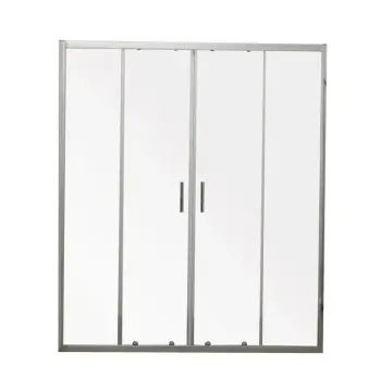 Двері в нішу Mixxus Premium DIVERSE SD01-160x185-TR Chrome прозоре скло 5мм (MI6875)