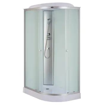 Бокс душовий без гідромасажу Mixxus WAVE SB02-120x80x215-L-FB SATIN з низьким піддоном (MI6892)