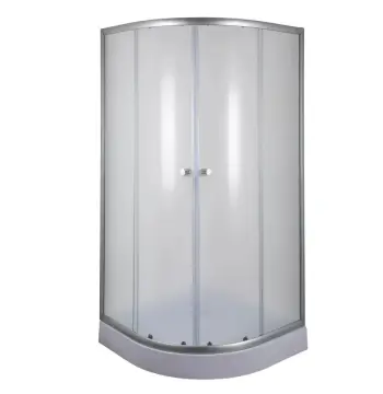Душова кабіна з низьким піддоном Mixxus PLAIN SCT02-100x100x195-FB SATIN матове скло 4мм (MI6897)