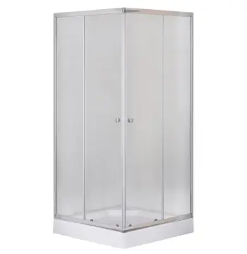 Душова кабіна з низьким піддоном Mixxus CUBIC SCT01-90x90x195-FB CHROME матове скло 4мм (MI6903)