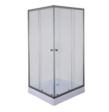 Душова кабіна з низьким піддоном Mixxus CUBIC SCT01-90x90x195-TR GRAPHITE прозоре скло 4мм (MI6905)