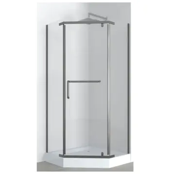 Душова кабіна з низьким піддоном Mixxus LINES SCT01-90x90x198-TR GRAPHITE прозоре скло 6мм (MI6914)