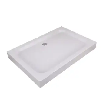 Душовий піддон з сифоном Mixxus HARD ST01-100x80x13 діаметр зливу 52 мм (MI6918)