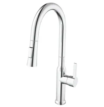 Змішувач для кухні Mixxus Premium PULL 014 латунний хром з висувним виливом (MI6958)