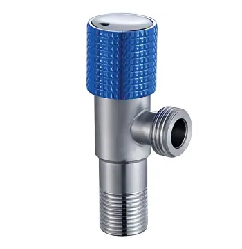 Кран для підключення сантехприладів MIXXUS VAL-08-1/2x1/2 з нерж. сталі SUS304 (Колір синій) (MI7097)