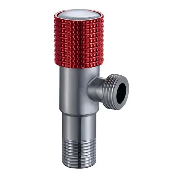 Кран для підключення сантехприладів MIXXUS VAL-09-1/2x1/2 з нерж. сталі SUS304 (Колір червоний) (MI7098)