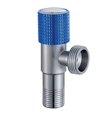 Кран для підключення сантехприладів MIXXUS VAL-10-1/2x3/4 з нерж. сталі SUS304 (Колір синій) (MI7099)