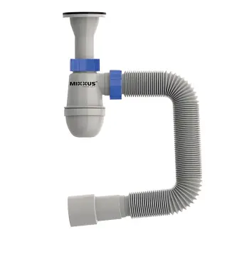 Сифон для умывальника MIXXUS SU-09-A 1 1/4"x32 с литым выпуском (MI8189)