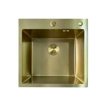 Мийка з нерж. сталі MIXXUS MH5050 MICRO DECOR BRUSHED GOLD (3.0/0.8) (колір матове золото) (MI8214)
