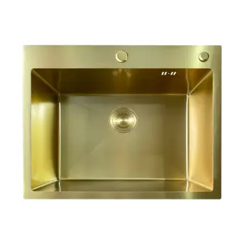 Мийка з нерж. сталі MIXXUS MH6050 MICRO DECOR BRUSHED GOLD (3.0/0.8) (колір матове золото) (MI8222)