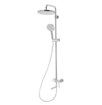 Душова колона зі змішувачем Mixxus Premium Verdi 009-J латунна хромована з коротким виливом (MI8244)