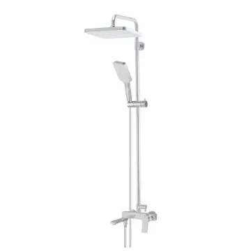 Душова колона зі змішувачем Mixxus Premium Degas 009-J латунна хромована трирежимна з коротким виливом (MI8250)