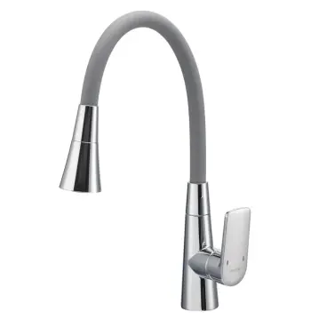 Смеситель для кухни Mixxus Premium Matis 011-T латунный, хром/серый, с гибким изливом MI8267 (MI8267)