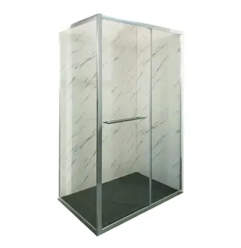Душова кабіна без піддону Mixxus Premium Quadro SC01-120x80x195-TR Chrome прозоре скло 6мм (MI8291)
