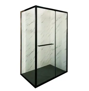 Душова кабіна без піддону Mixxus Premium Quadro SC01-120x80x195-TR Black прозоре скло 6мм (MI8293)