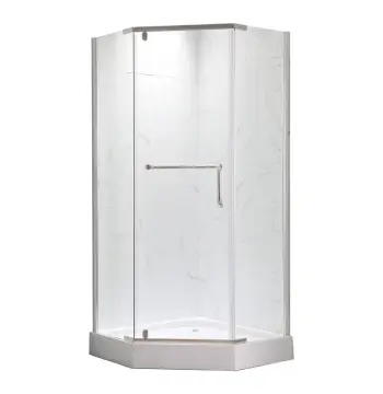 Душова кабіна з низьким піддоном MIXXUS LINES SCT01-90x90x198-TR CHROME прозоре скло 6мм NEW (в 2 ящ) (MI8370)