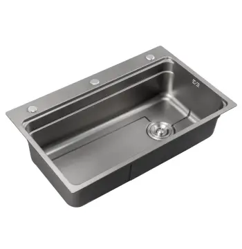 Мийка з нерж. сталі MIXXUS MS7546-SET-01 MICRO DECOR GRAPHITE (3.0/0.8) комплект (колір графіт) (MI8390)