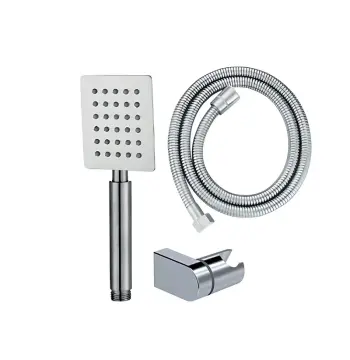 Душовий набір Mixxus Shower Set-02.SUS з нержавіючої сталі зі шлангом, лійкою та кронштейном (MI8468)