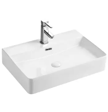 Раковина підвісна-накладна MIXXUS PREMIUM QUADRO-0202 600х440х120mm (отвір під змішувач, перелив) (MP6479)
