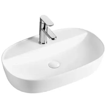 Раковина накладна MIXXUS PREMIUM ELLIPSE-0202 610х400х120mm (отвір під змішувач) (MP6483)