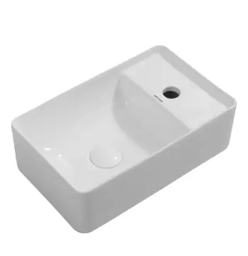 Раковина підвісна MIXXUS PREMIUM QUADRO-1201-L 430х265х135mm (отвір під змішувач) (MP6505)