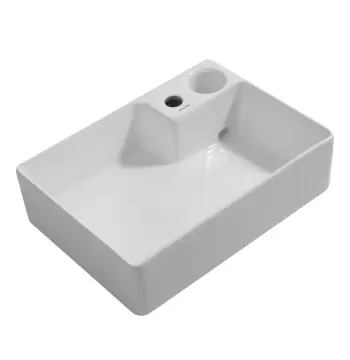 Раковина накладна MIXXUS PREMIUM STYLE-0201 520х375х140mm (донний клапан, отвір під змішувач) (MP6511)