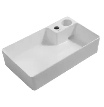 Раковина накладна MIXXUS PREMIUM STYLE-0202 600х350х140mm (донний клапан, отвір під змішувач) (MP6512)
