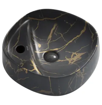 Раковина накладна MIXXUS PREMIUM WAVE-0201 MARBLE 430х430х150mm (отвір під змішувач) (MP6536)