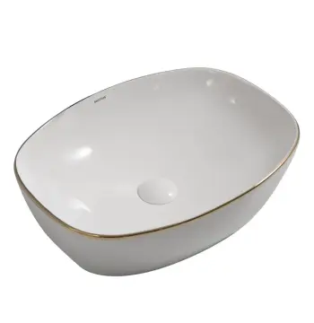 Раковина накладна MIXXUS PREMIUM DIVERSE-0109 EDGE GOLD 500х380х140mm (MP6548)