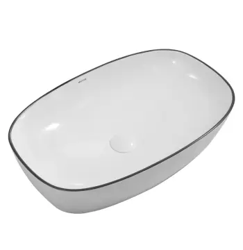 Раковина накладна MIXXUS PREMIUM DIVERSE-0111 EDGE BLACK 600х380х140mm (MP6562)
