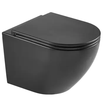 Унітаз підвісний MIXXUS PREMIUM ELLIPSE-0303-T3 BLACK 520х365х360mm система змиву TORNADO 3.0 (MP6591)