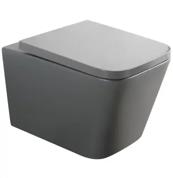 Унітаз підвісний MIXXUS PREMIUM QUADRO-0305-R GRAY 510x350x345mm система змиву RIMLESS (MP6656)