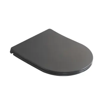 Сидіння-кришка для унітазу MIXXUS PREMIUM SEAT COVER ELLIPSE-TOPPER-2002 GRAY 425х360х25mm дюропластове швидкознімне з мікроліфтом (MP6684)