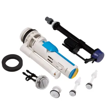 Комплект арматури: MIXXUS PREMIUM BUTTON-1805-1/2" спускна 2-х кнопочна + наповнювальна з нижнім підведенням, пластикове різьблення 1/2" (MP6720)