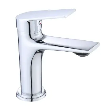 Змішувач для умивальника Mixxus Premium Lago 001 хромований на гайці (MP6724)
