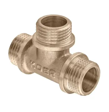Трійник Koer KF.T06M.WN - 1/2'' MMM без нікелю (MX1528)
