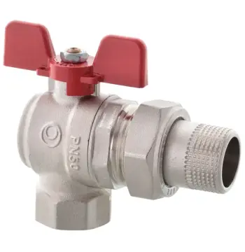 Кран з американкою Roho R106-100 - 1" кутовий (RO0091)