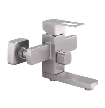Змішувач для ванни Mixxus FIT-009 нержавіючий з коротким зливом (SS2822)